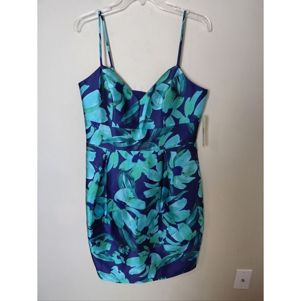 Eliza J Floral Jacquard MINI Cocktail Dress NWT 12